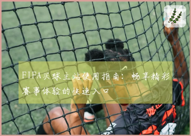 FIFA买球主站使用指南：畅享精彩赛事体验的快速入口